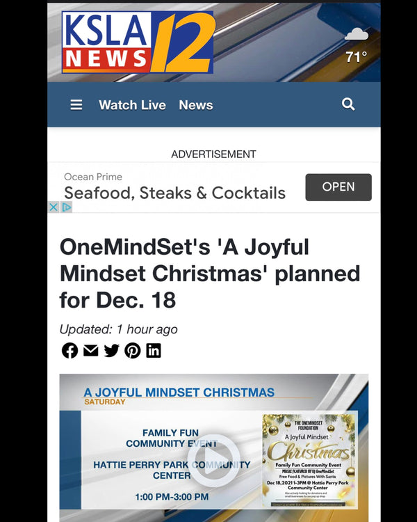 The OneMindSet Foundation Featured On The News