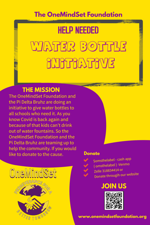 The OneMindSet Water Bottle Initiative